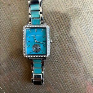 Vince Camuto Women's Turquoise and Silver Watch
